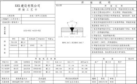 焊接工艺卡p2248 60 111word文档在线阅读与下载免费文档