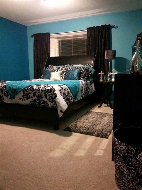 Turquoise Black And Grey Bedroom Awesome Blue And Black Bedroom Bedroom Turquoise Feminine