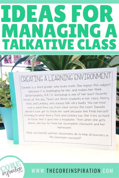 Five Tips For Quieting A Chatty Class Core Inspiration Classroom