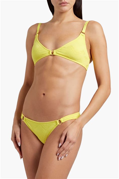 Melissa Odabash Montenegro Jacquard Low Rise Bikini Briefs The Outnet