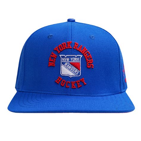 Nhl New York Rangers Hybrid Unisex Wool Snapback Hat Royal Blue Pro Standard