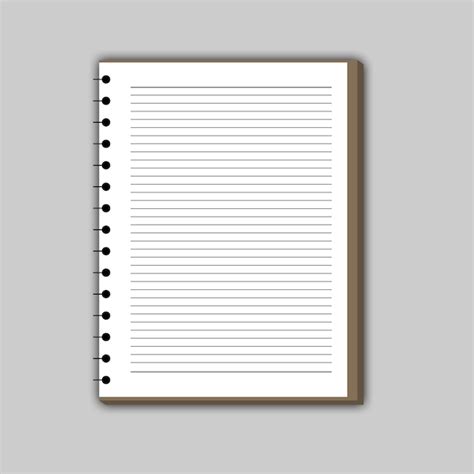 Premium Vector White Background Diary Vector