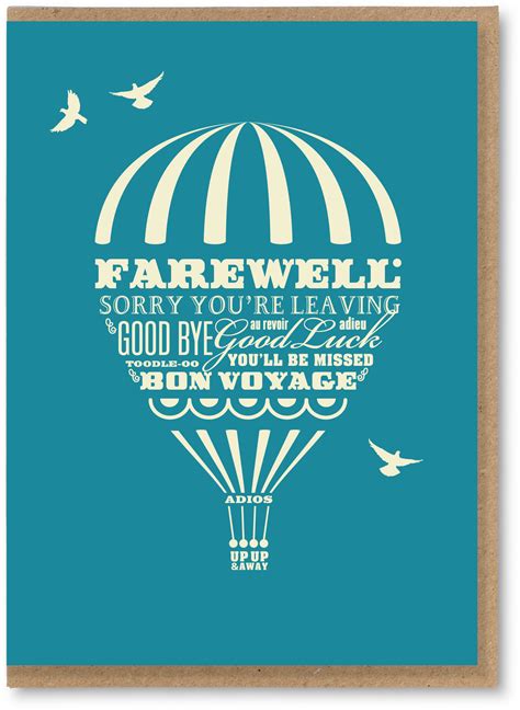 Online Printable Farewell Card` - Card Template