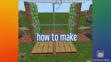 How To Make Automatic Glass Door In Minecraft Youtube