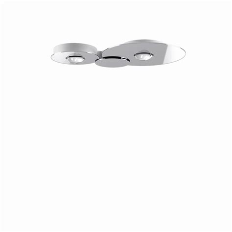 Lodes Bugia Double K Ceiling Light Chrome Andlight