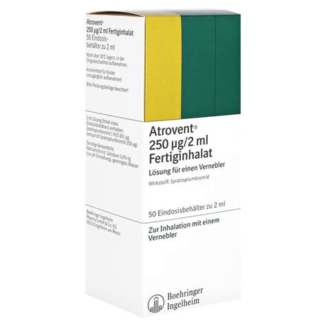 Atrovent 250 µg2 Ml Fertinhaleindosisbehält 50x2 Ml 50 X 2 Ml