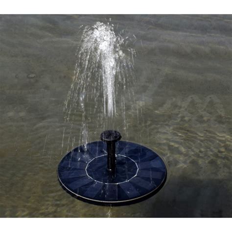 Solar Power Bird Bath Fountainsolar Panel Water Floating Fountain Pump