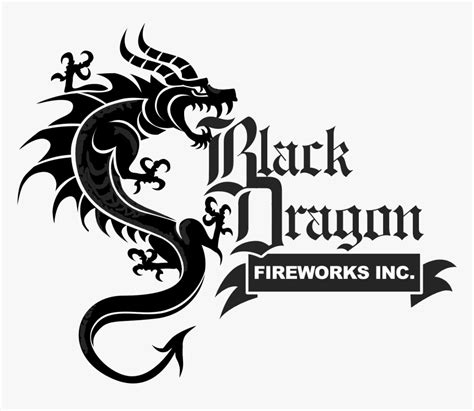 Black Dragon Logo Design, HD Png Download - kindpng