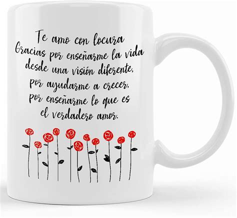 Tazas De Amor De Caf Con Mensajes Para Esposa Novia Regalo Aniversario