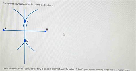 The Figure Shows A Construction Completed By Hand Does The
