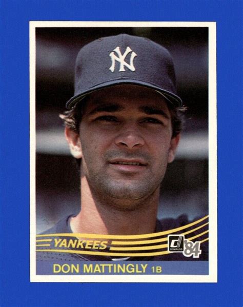 1984 Donruss Set Break 248 Don Mattingly RC NM MT OR BETTER GMCARDS