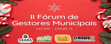 Ii F Rum De Gestores Municipais Da Crede