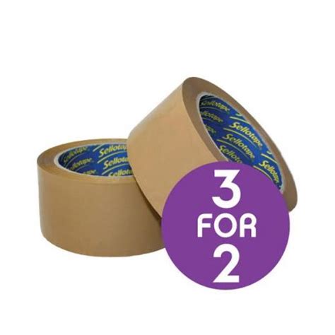 Sellotape 50mm X 66m Waterproof Vinyl Case 03296x Packing Tape