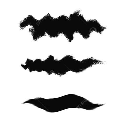 Waves Black Brush Strokes Texture Overlay Effects Psd Clip Art Waves