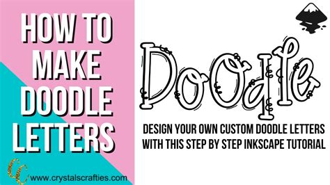 How To Make Doodle Letters A Step By Step Inkscape Tutorial Youtube