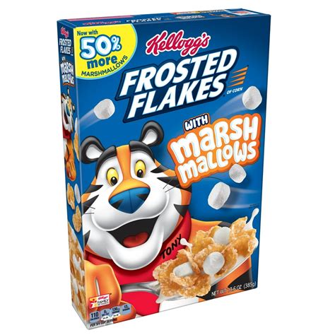 Kelloggs Breakfast Cereal Frosted Flakes With Marshmallow Original