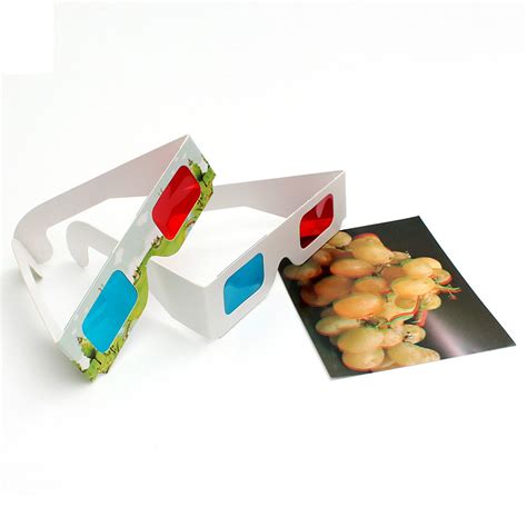 Factory Supply Custom Logo Printed Quality Lamination Cardboard Anaglyph 3d Paper Glasses For 3d