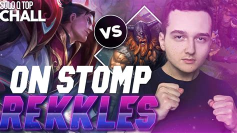 GAREN FULL CRITIQUE CONTRE REKKLES Challenger EUW Top Garen Vs Olaf