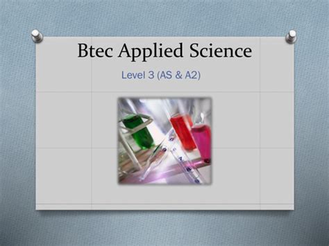 Btec Applied Science Introduction Teaching Resources