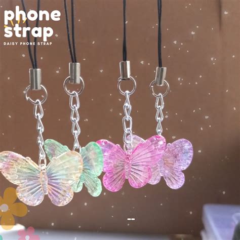 Jual Gantungan Hp GAnci Phone Strap Kupu Kilap Shopee Indonesia