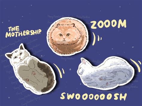 Hover Cat Meme | Funny Cute Sticker | Cat Kitten Decal | Water Bottle ...
