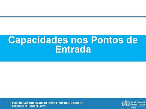 Capacidades Nos Pontos De Entrada Evd Preparedness