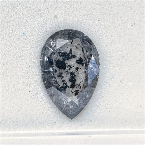 Pcs Diamant Ct Poire Natural Fancy Gray I Catawiki