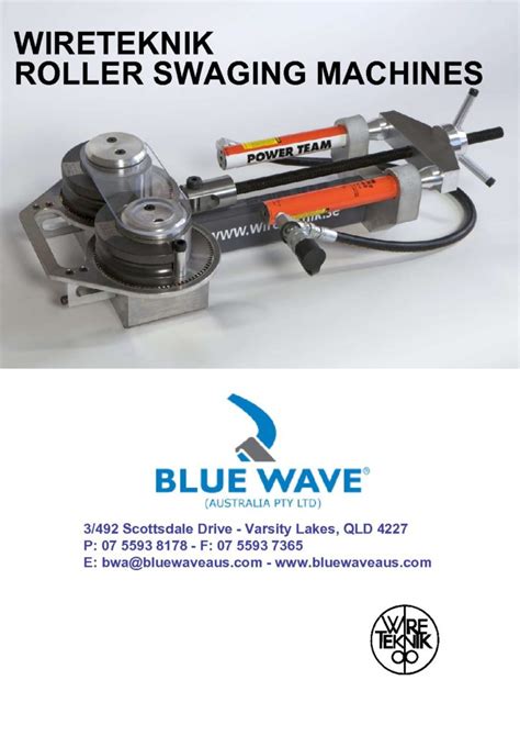 Wireteknik Roller Swaging Machines Blue Wave