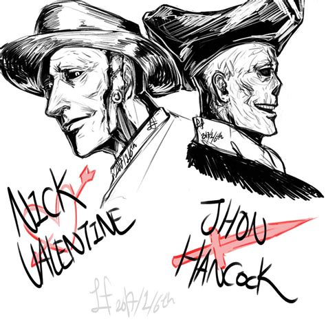 Nick Valentine And Jhon Hancock By Infinityface On Deviantart