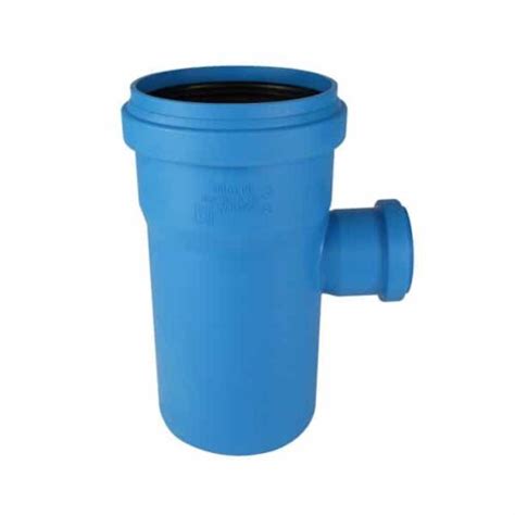 75mm 50mm Acoustic Pushfit Soil Single Socket 90 Reducing Branch