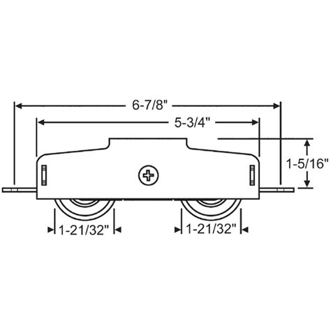 Tandem Patio Door Roller 9 502npb Patio Door Rollers And Window Parts