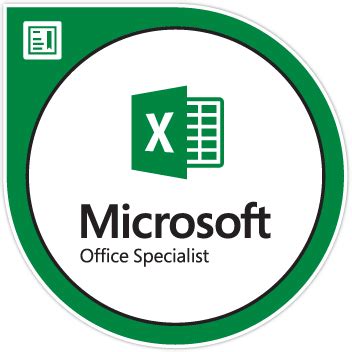 Microsoft Office Specialist Excel Credly