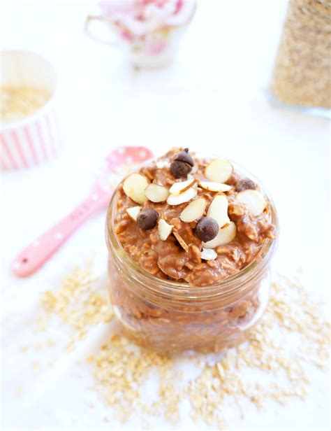 Chocolate Peanut Butter Overnight Oats Haute And Healthy Living