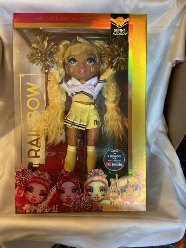 Rainbow High Cheer Sunny Madison Yellow Fashion Doll With Pom Poms