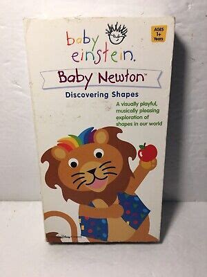 Baby Einstein Baby Newton Discovering Shapes Vhs Disney Rare