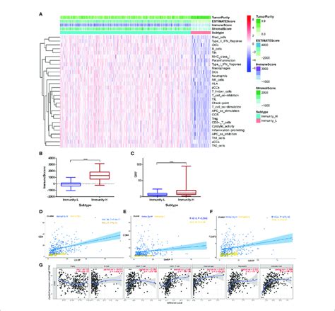 A Immune Cell Score Stroma Cell Score Comprehensive Scores Of