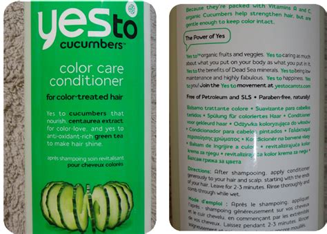 Yes To Cucumbers Color Care Natalys Corner