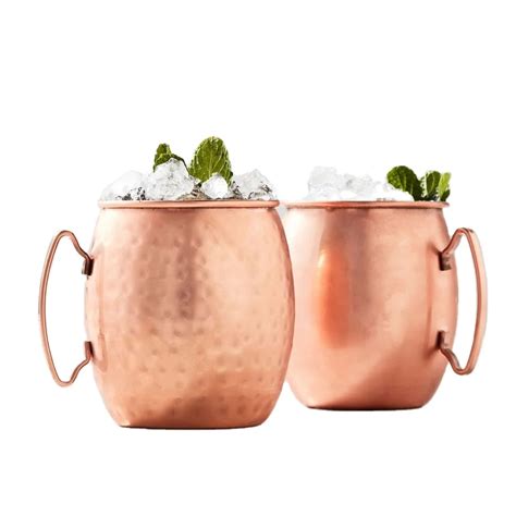 Moscow Mule Copper Mugs Set Wholesale Stainless Steel Copper Beer Mug