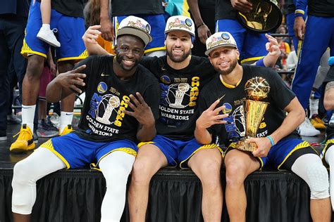 Stephen Curry Draymond Green And Klay Thompson By Jesse D Garrabrant