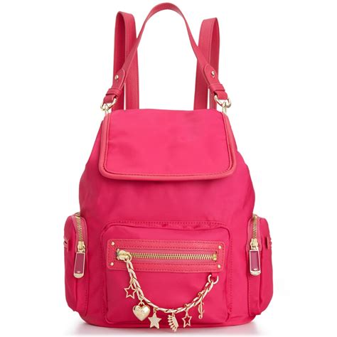 Juicy Couture Brentwood Nylon Backpack In Pink Hot Pink Lyst