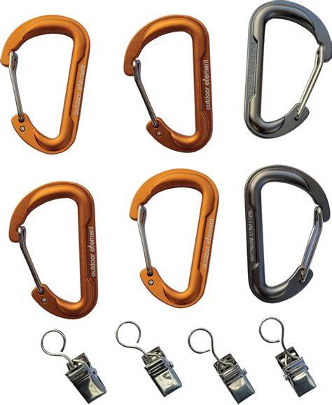 Carabiner & Clip Set - Hero Outdoors