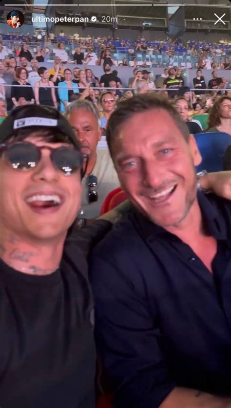 Totti Ultimo E Il Concerto Di Vasco Rossi