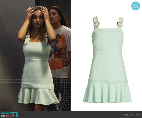 Wornontv Cassies Mint Green Mini Dress On Euphoria Sydney Sweeney