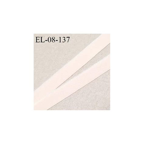 Elastique 8 mm lingerie haut de gamme couleur rose très pâle élastique