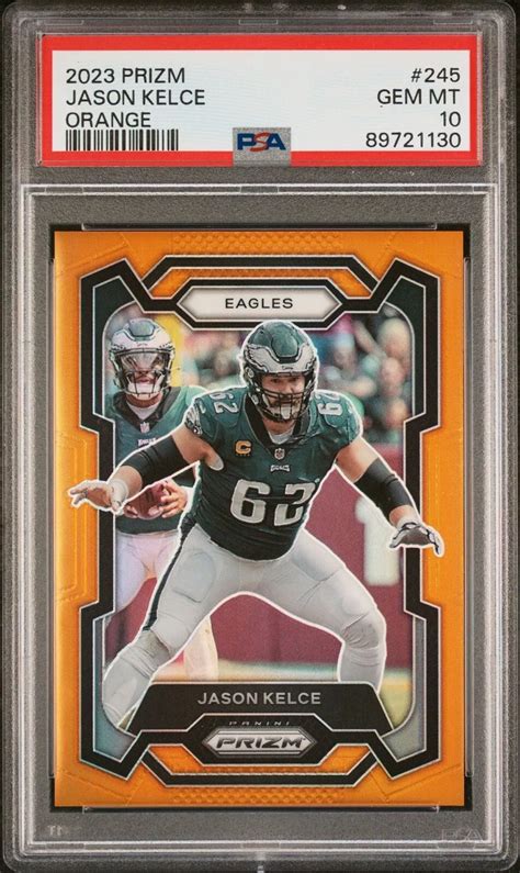 Jason Kelce Prizm Orange Price Guide Sports Card Investor