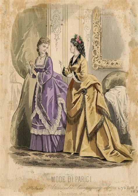 Mode Di Parigi 1871 Victorian Era Fashion Historical Fashion