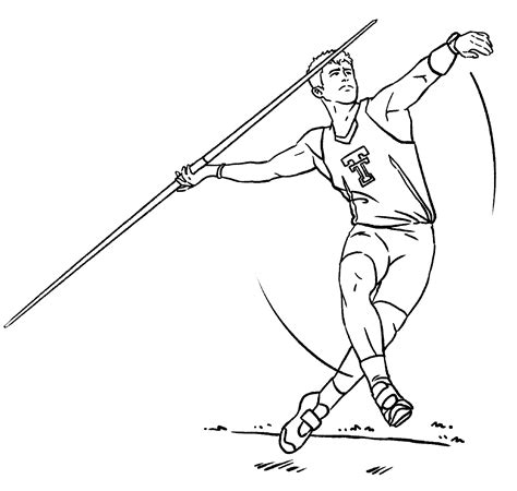 44 coloriages d athlétisme ColoringPagesOnly