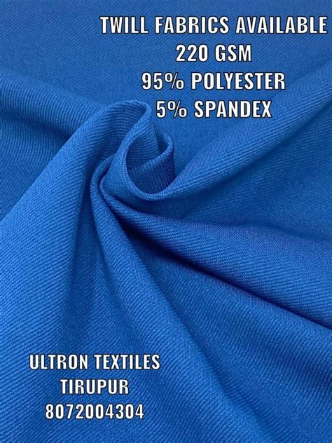 Plain Solids Twill Lycra Fabrics Print Solid Multicolour At Rs