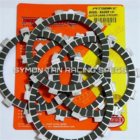 PITSBIKE CLUTCH LINING SET XRM110 WAVE100 WAVE125 R150 CARB FI