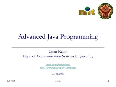 Ppt Advanced Java Programming Powerpoint Presentation Free Download Id6128210